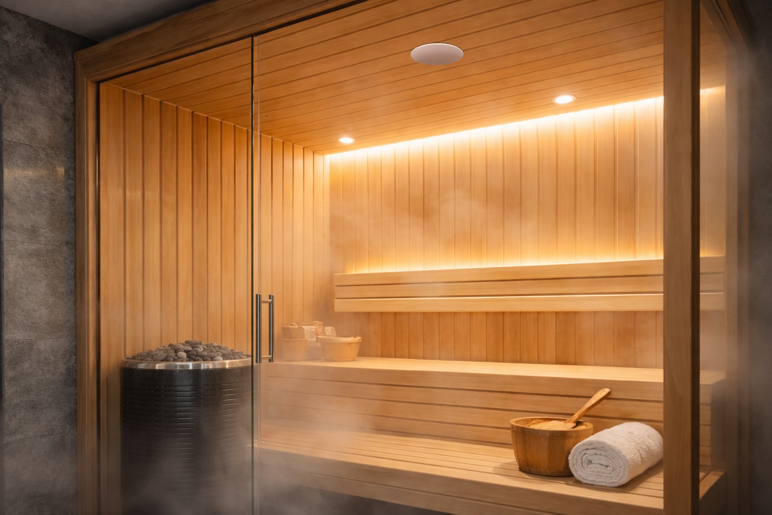 FotoWaarom muziek in de sauna het verschil maakt